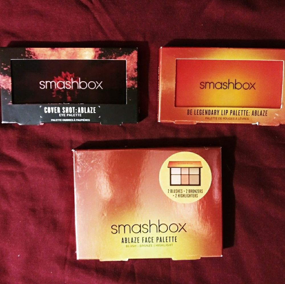 ( 3) Smashbox Ablaze Eye, Lip & Face Sets -All New